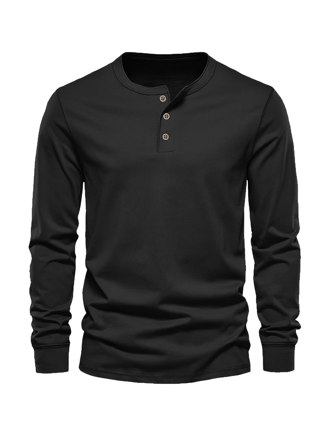 Dieder | Effen shirt met knopen