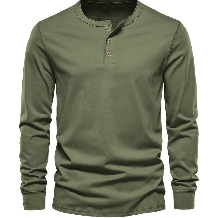 Dieder | Effen shirt met knopen