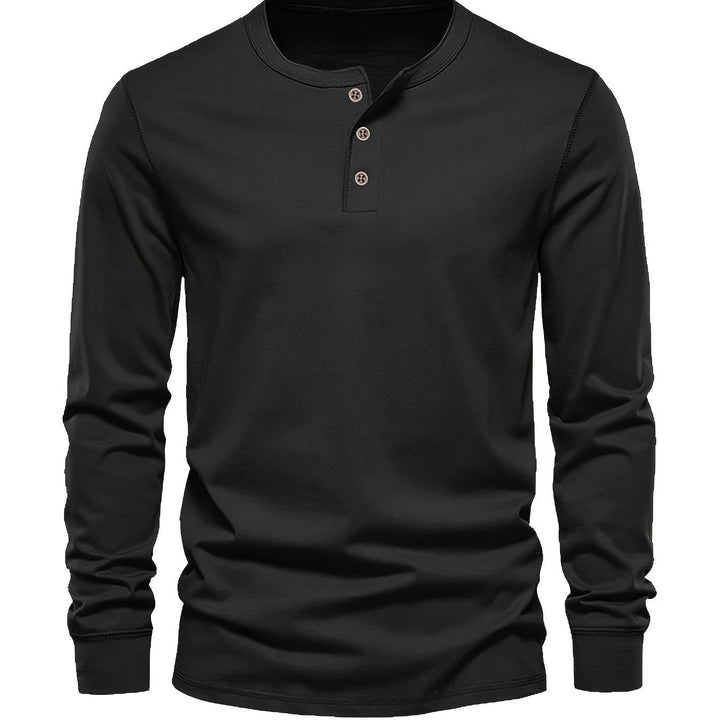 Dieder | Effen shirt met knopen