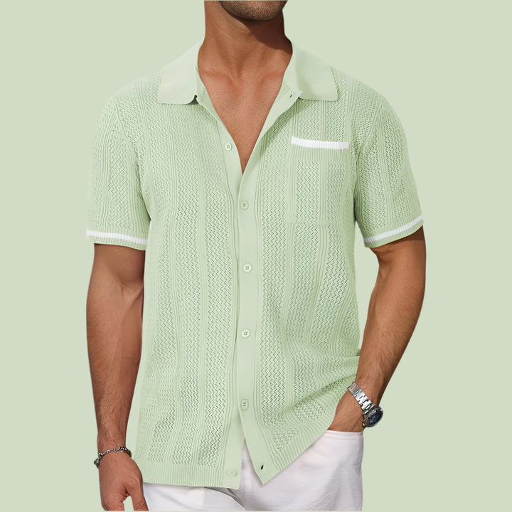 Oliver's - Sunset Knit Button-Up