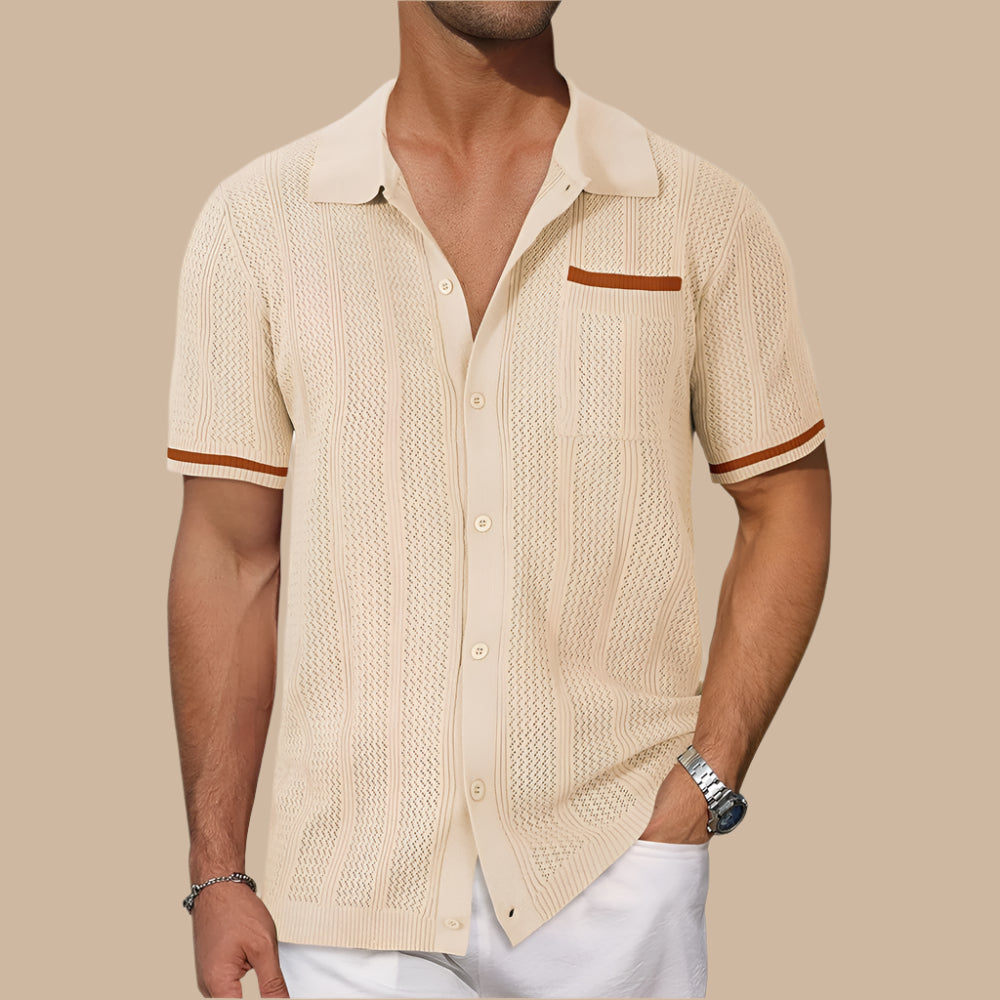 Oliver's - Sunset Knit Button-Up