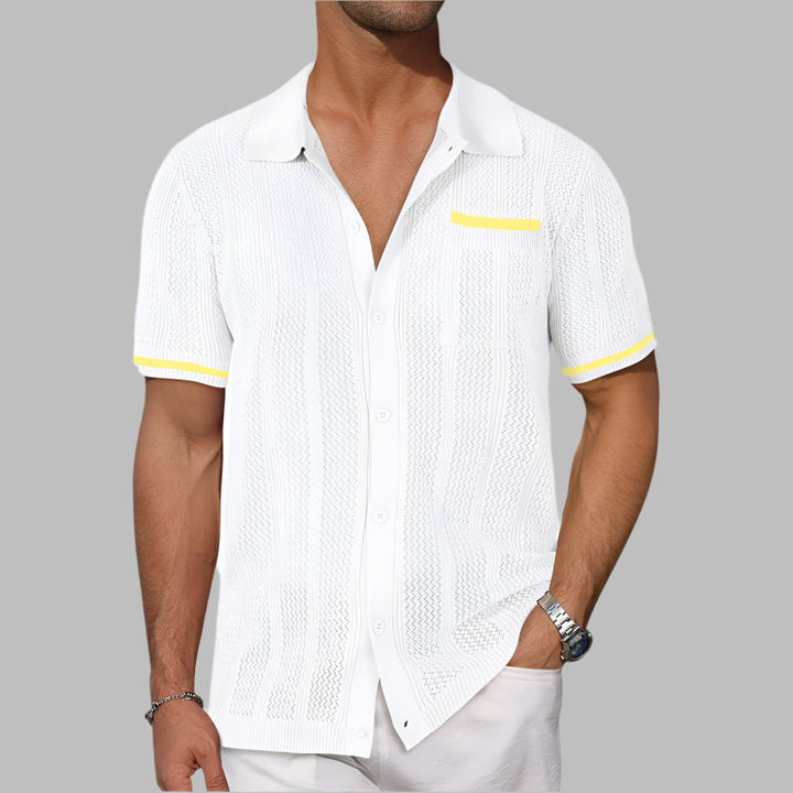 Oliver's - Sunset Knit Button-Up