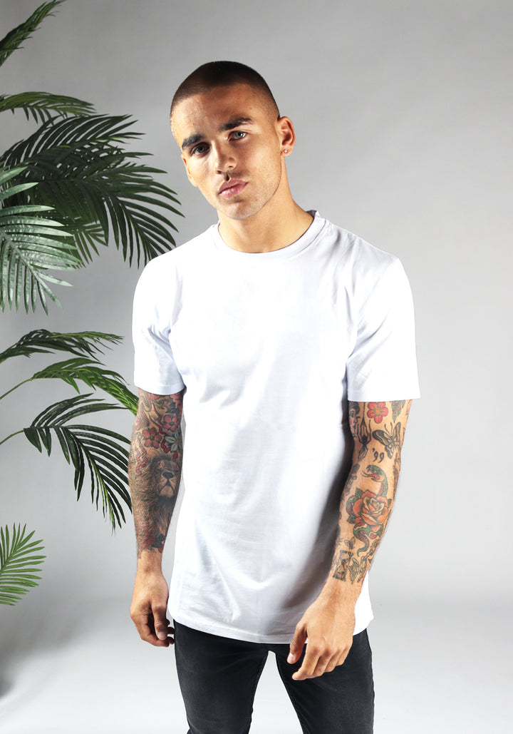 Straight Fit Stretch Tee – White