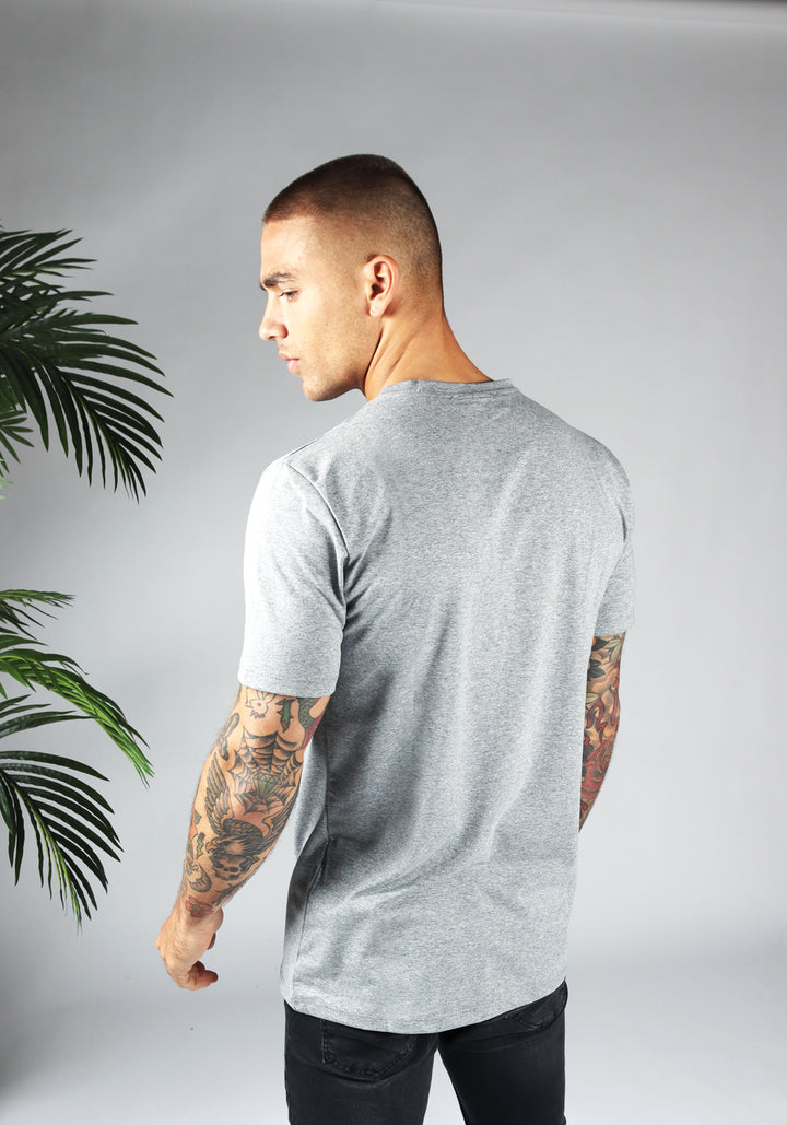 Straight Fit Stretch Tee – Grey