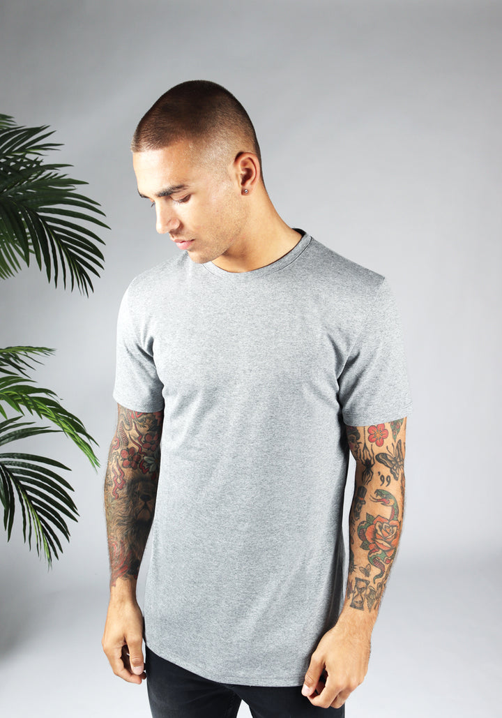 Straight Fit Stretch Tee – Grey